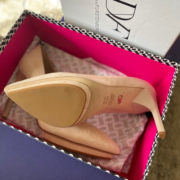 Diane Von Furstenberg Shoes - High heel suede shoes